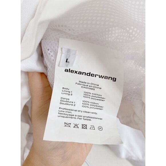 Alexander Wang Henley Shirt Jacket Detached hoodie - Picture 14 of 14